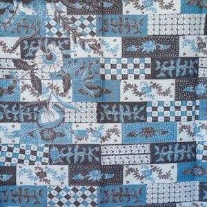 Batik Coton de Pekalongan Java – Fleuri bleu