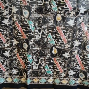 Batik Coton Paris Pekalongan Java – fleuri parang noir